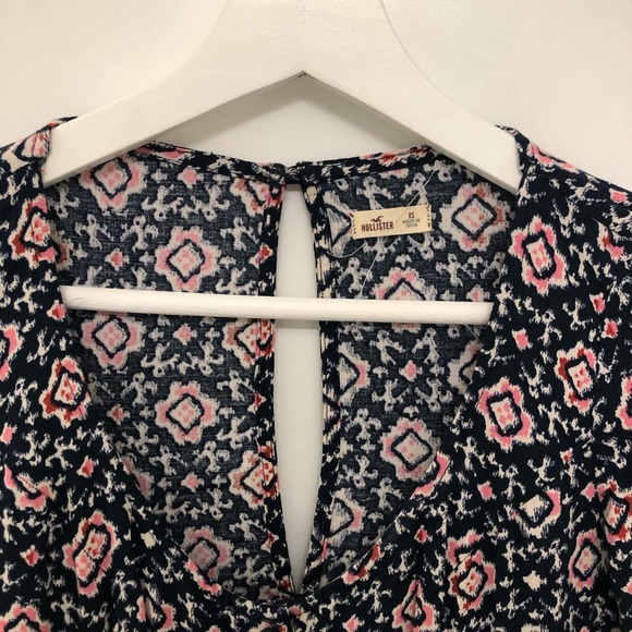 Hollister Navy & Pink Geometric Dress - Picture 2 of 8